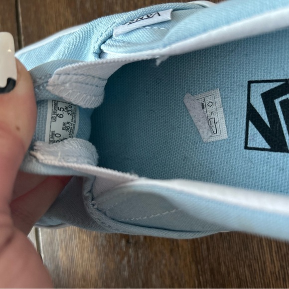 Vans Sky Blue Slip-On Shoes - Picture 5 of 7